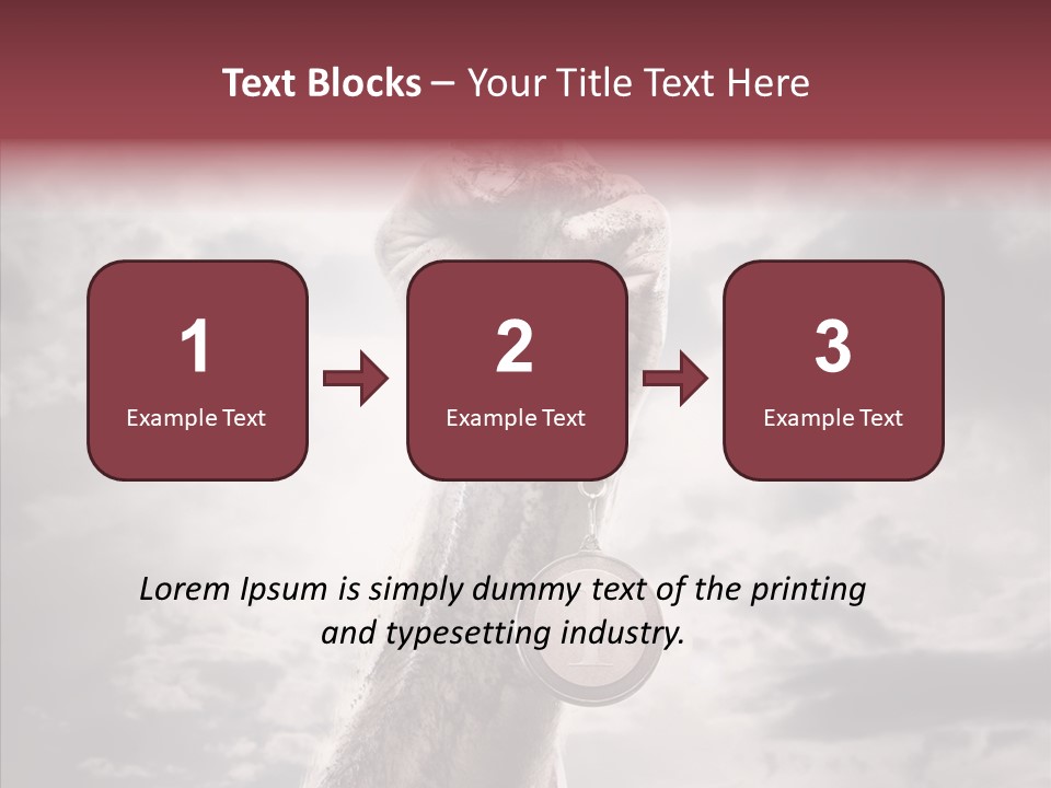 Goal Athlete Challenge PowerPoint Template