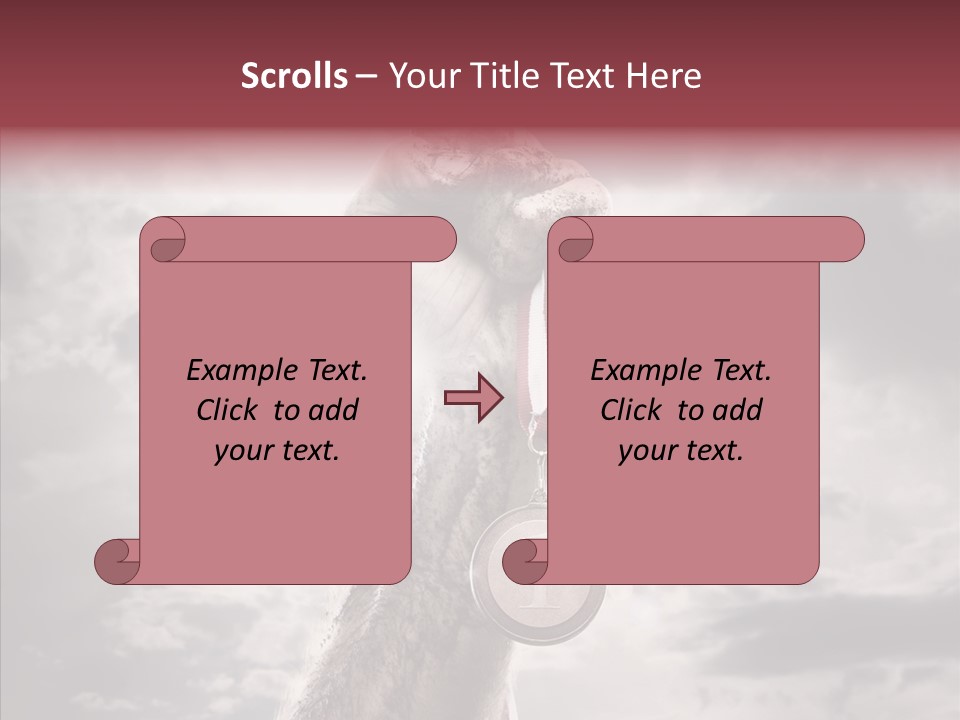 Goal Athlete Challenge PowerPoint Template