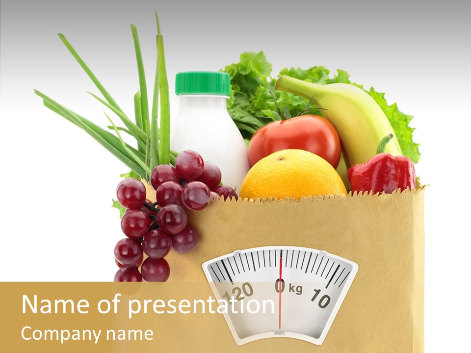 Mix Dietitian Grocery PowerPoint Template