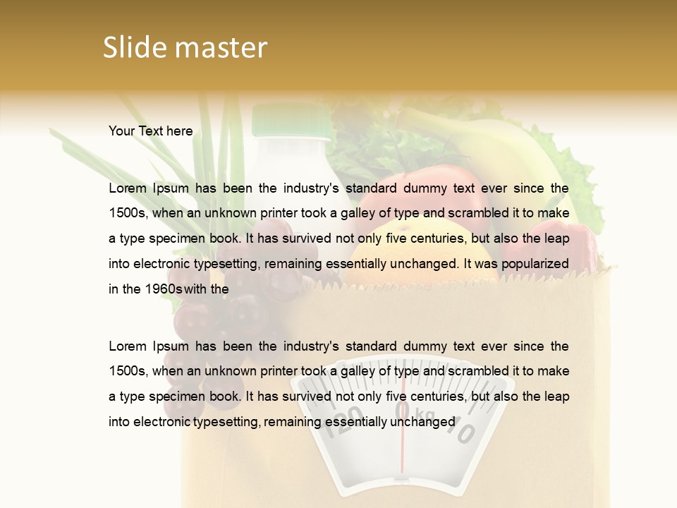 Mix Dietitian Grocery PowerPoint Template