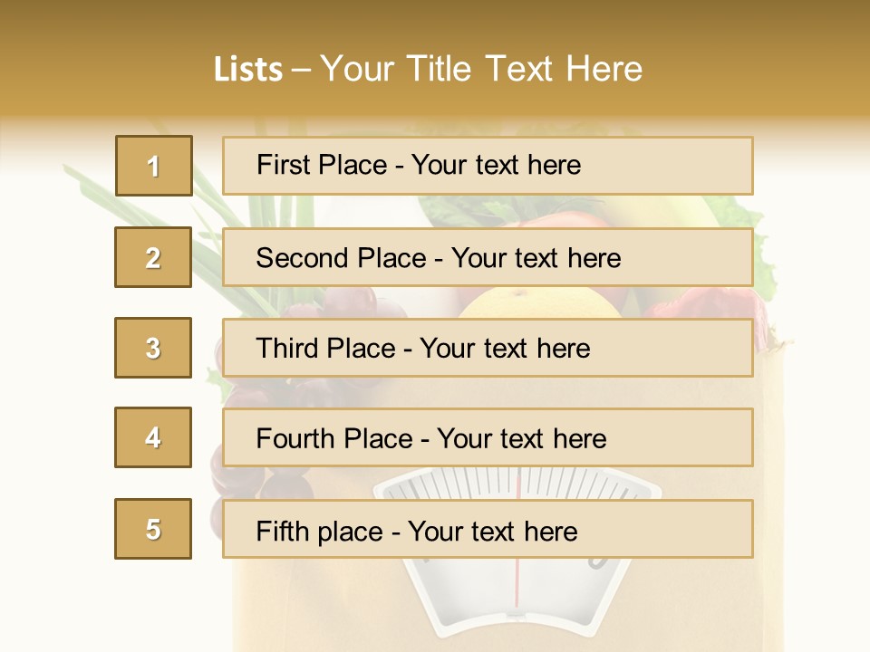 Mix Dietitian Grocery PowerPoint Template