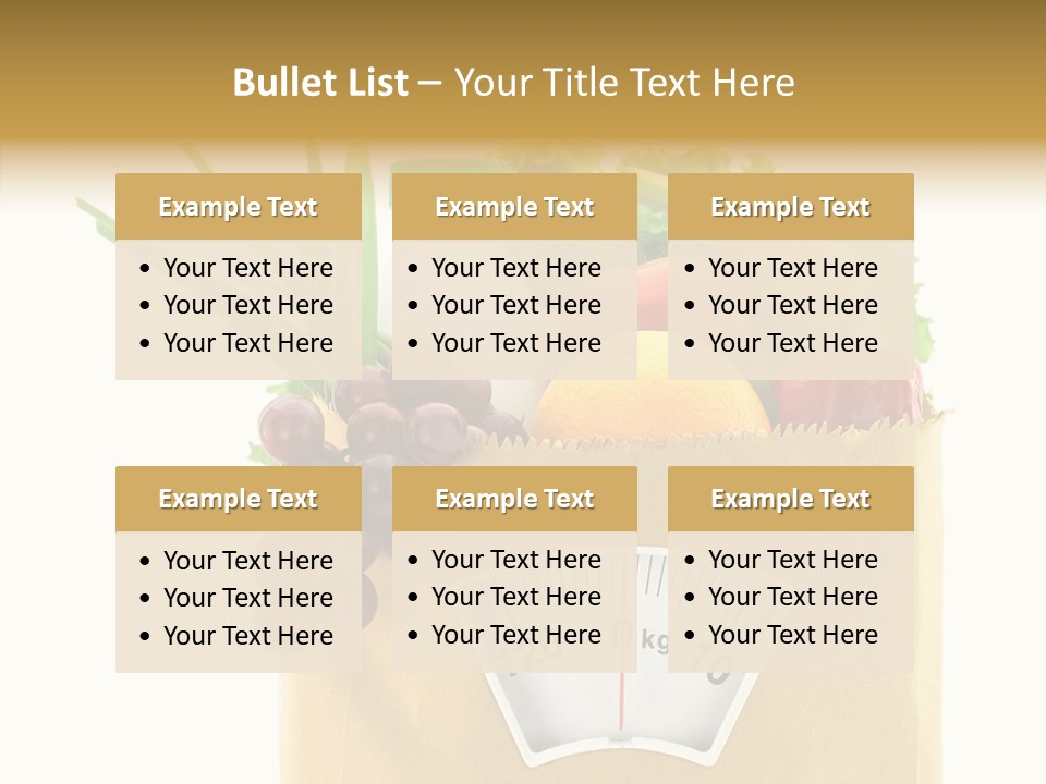 Mix Dietitian Grocery PowerPoint Template