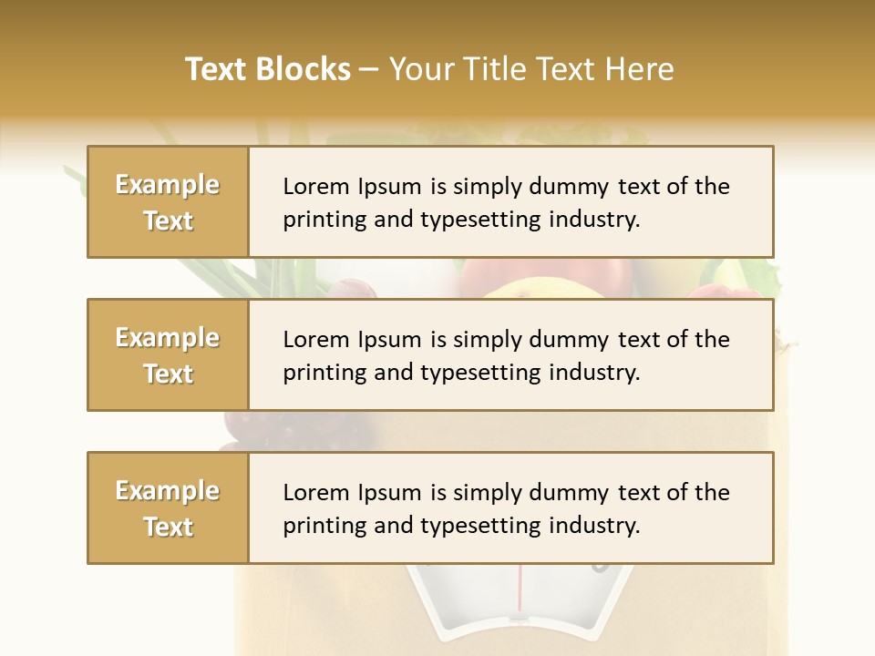 Mix Dietitian Grocery PowerPoint Template