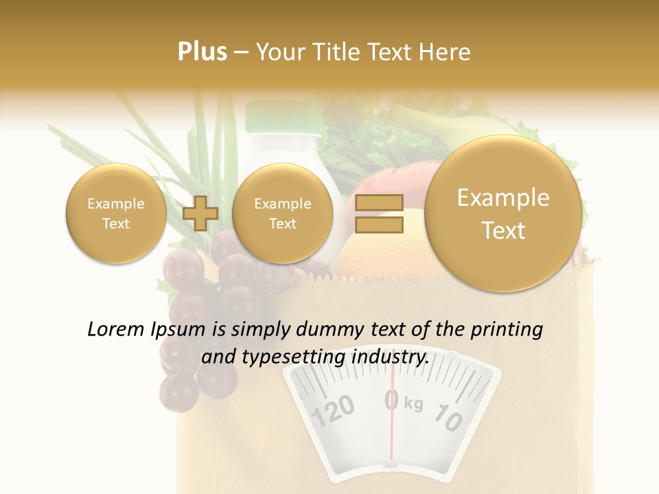 Mix Dietitian Grocery PowerPoint Template
