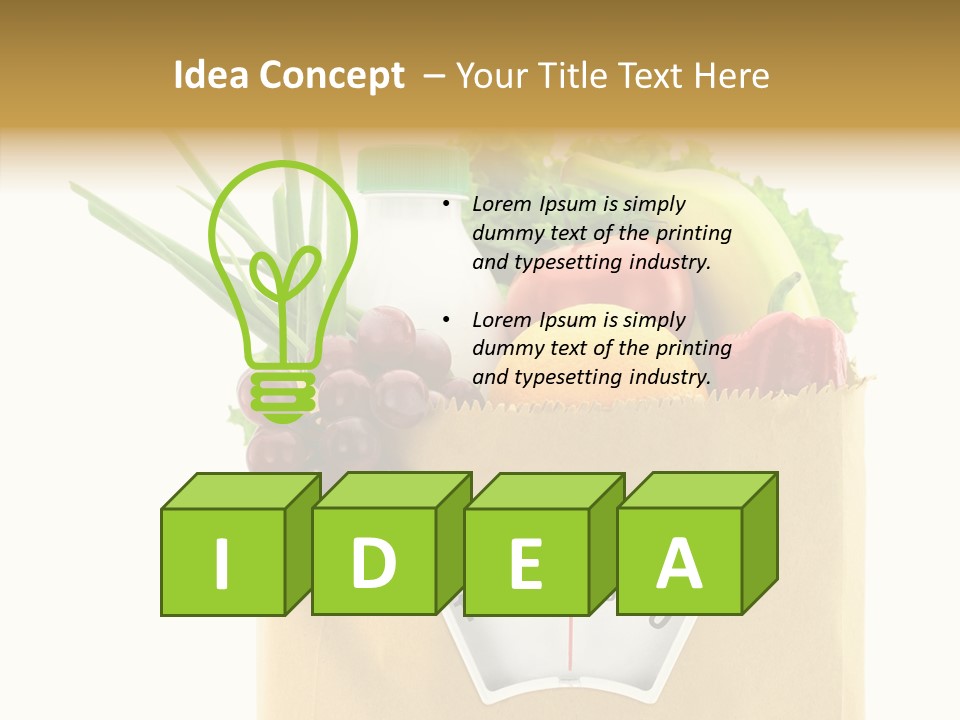 Mix Dietitian Grocery PowerPoint Template