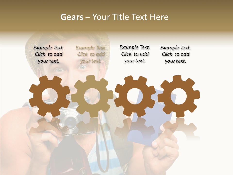 Fun Smile Tourist PowerPoint Template