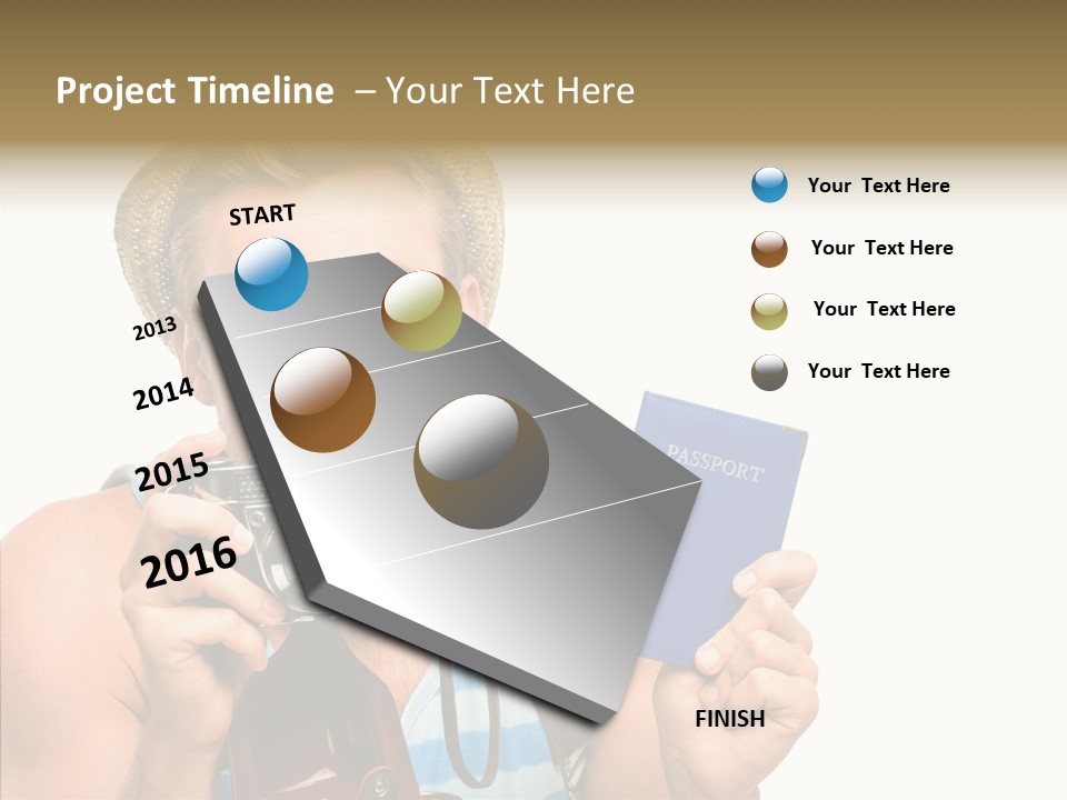 Fun Smile Tourist PowerPoint Template