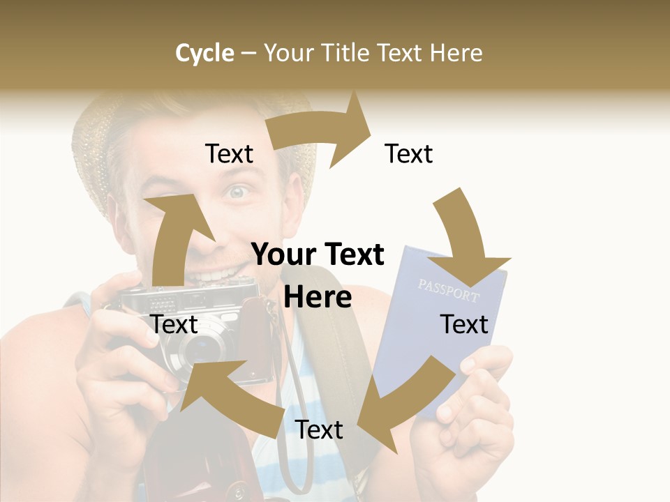 Fun Smile Tourist PowerPoint Template