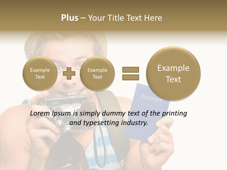 Fun Smile Tourist PowerPoint Template