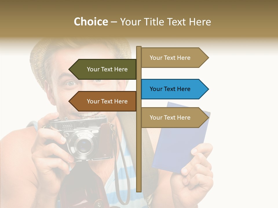 Fun Smile Tourist PowerPoint Template