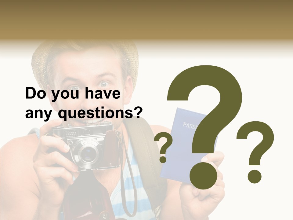 Fun Smile Tourist PowerPoint Template