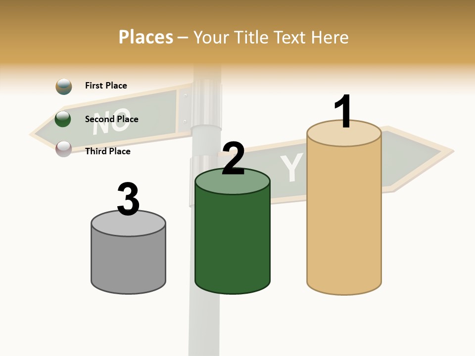 Positive Crossroads Hesitant PowerPoint Template