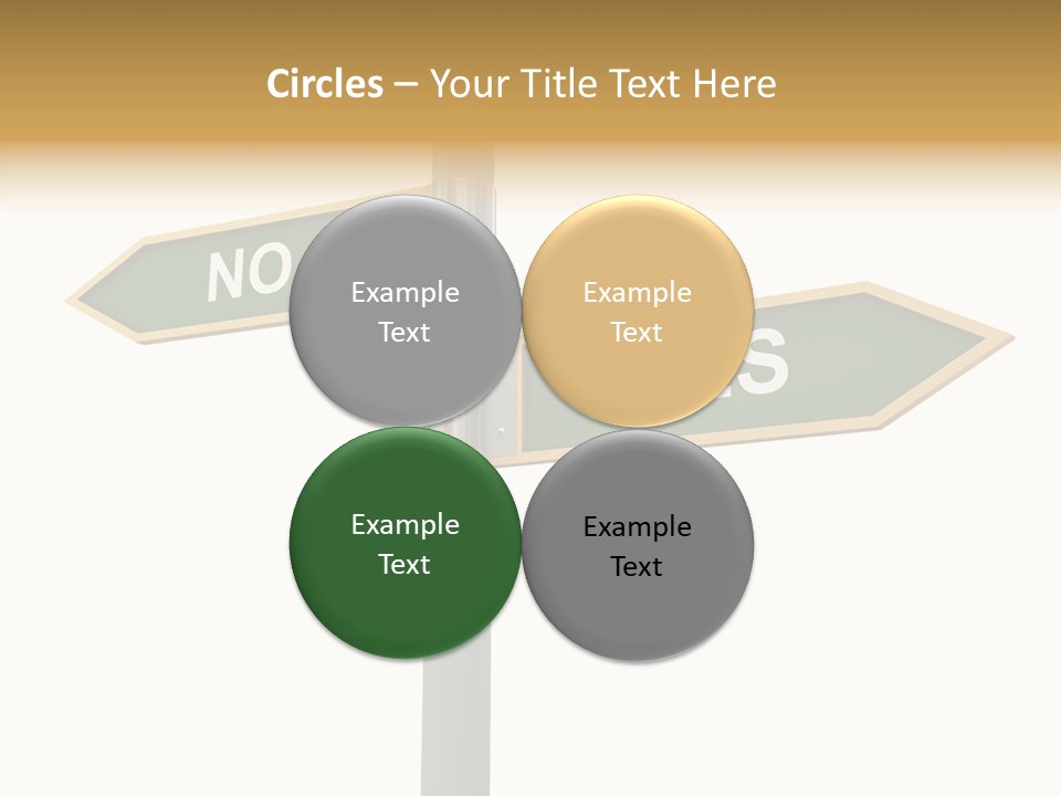 Positive Crossroads Hesitant PowerPoint Template