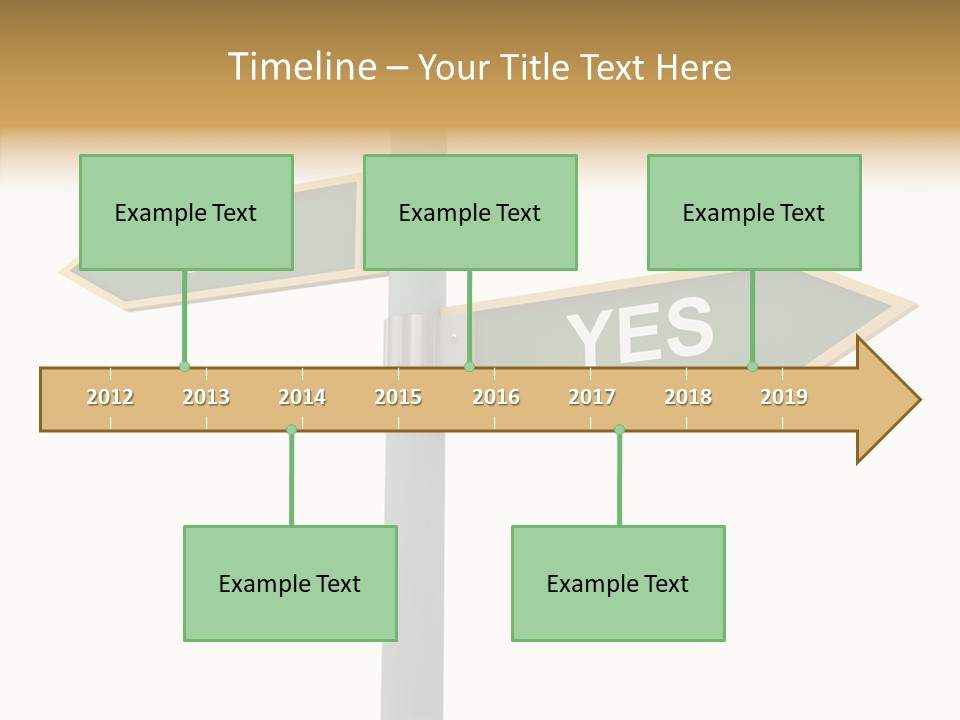 Positive Crossroads Hesitant PowerPoint Template