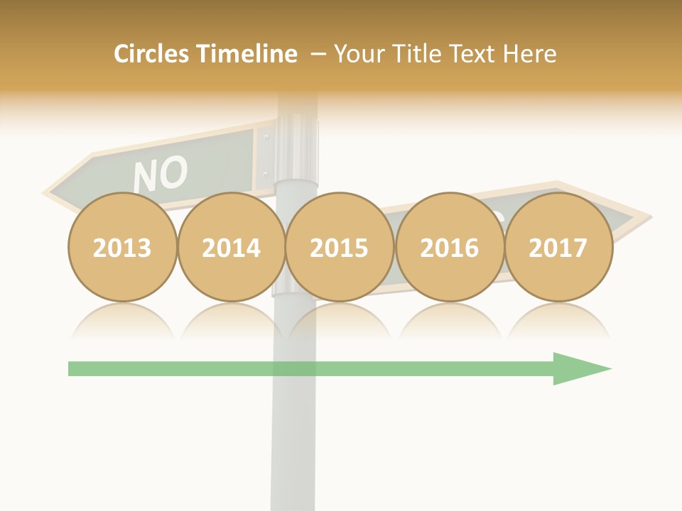 Positive Crossroads Hesitant PowerPoint Template