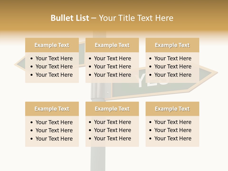 Positive Crossroads Hesitant PowerPoint Template