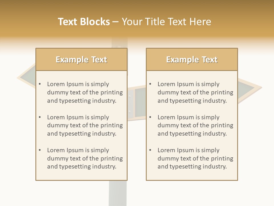Positive Crossroads Hesitant PowerPoint Template