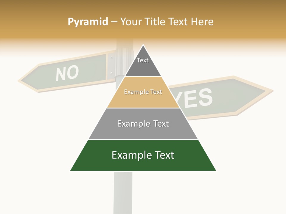 Positive Crossroads Hesitant PowerPoint Template
