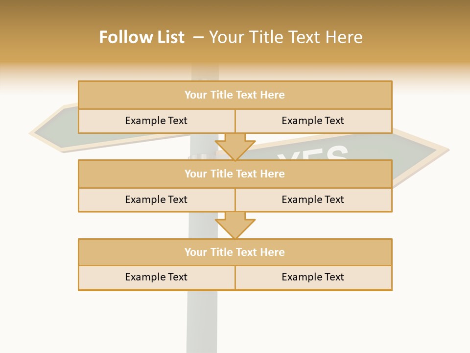 Positive Crossroads Hesitant PowerPoint Template