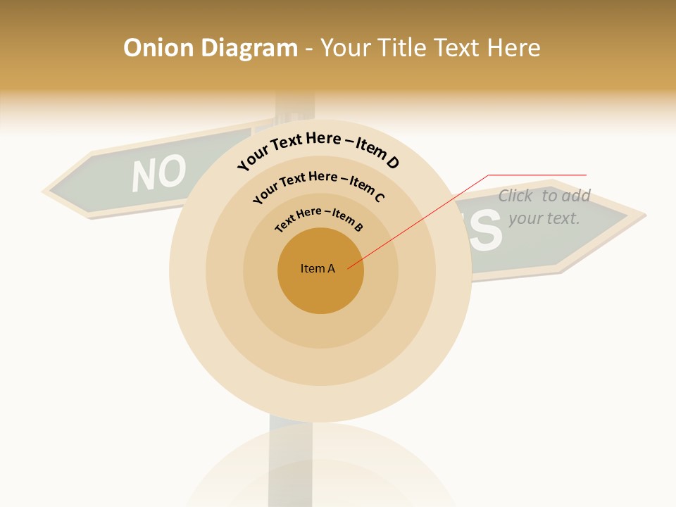 Positive Crossroads Hesitant PowerPoint Template