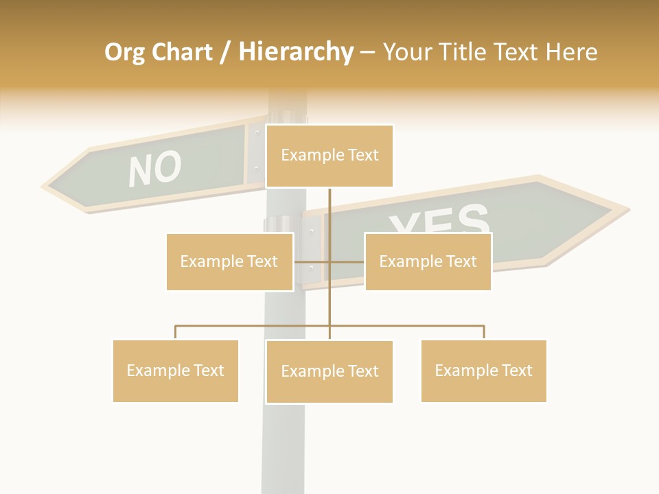 Positive Crossroads Hesitant PowerPoint Template