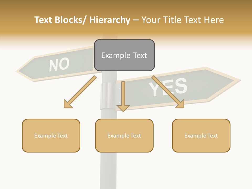 Positive Crossroads Hesitant PowerPoint Template