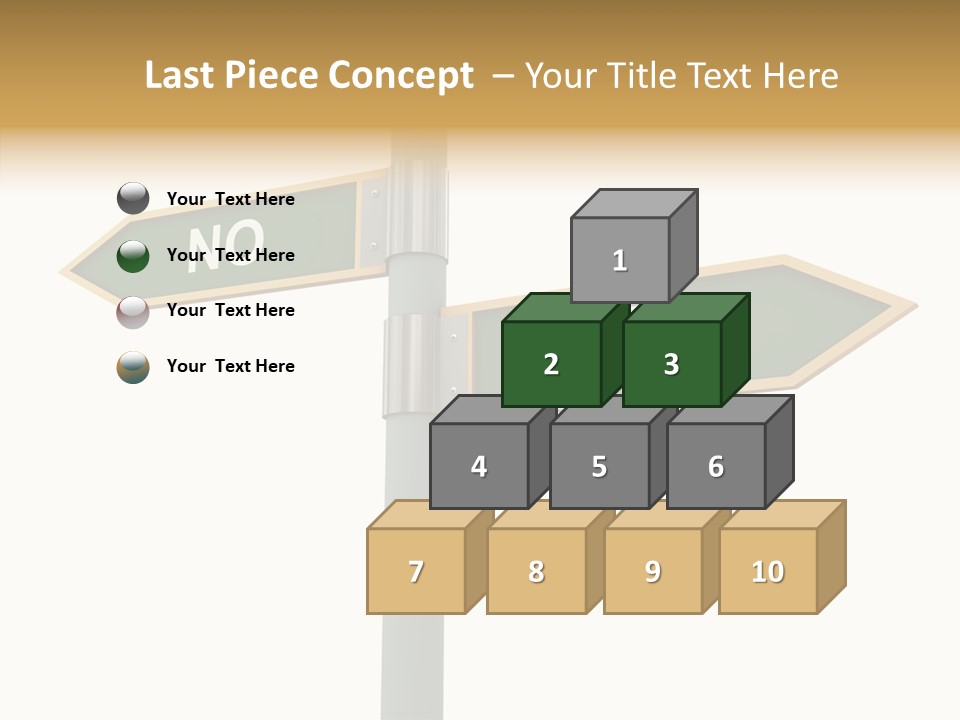 Positive Crossroads Hesitant PowerPoint Template