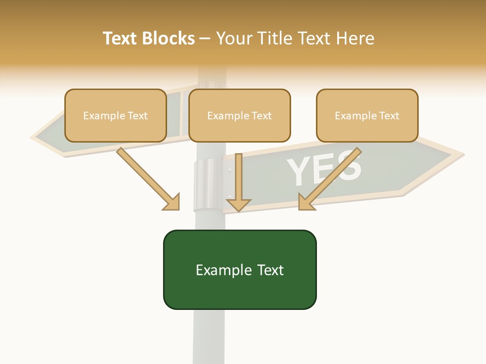 Positive Crossroads Hesitant PowerPoint Template