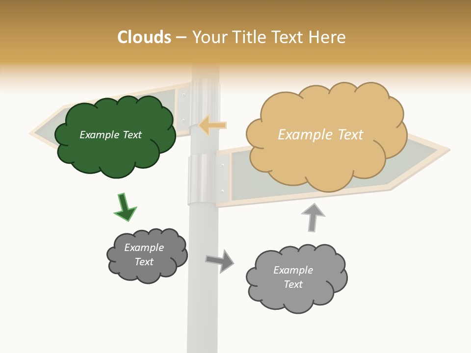 Positive Crossroads Hesitant PowerPoint Template