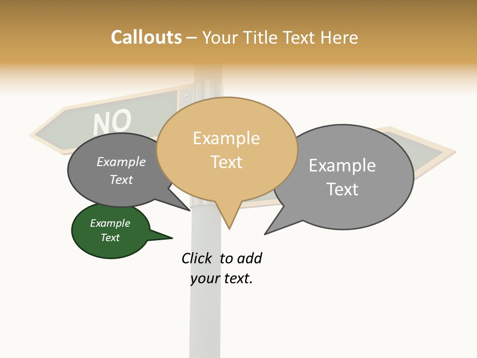Positive Crossroads Hesitant PowerPoint Template