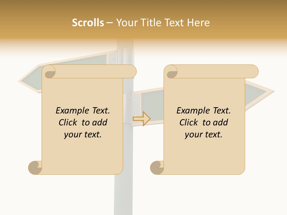 Positive Crossroads Hesitant PowerPoint Template