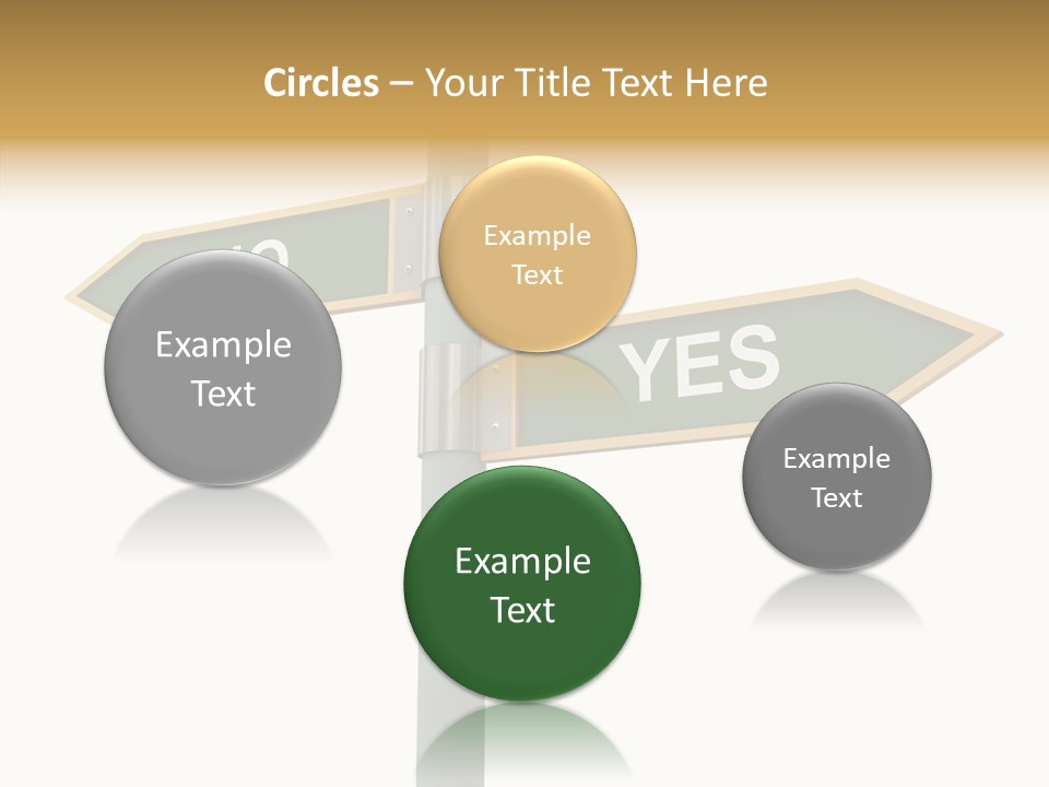 Positive Crossroads Hesitant PowerPoint Template