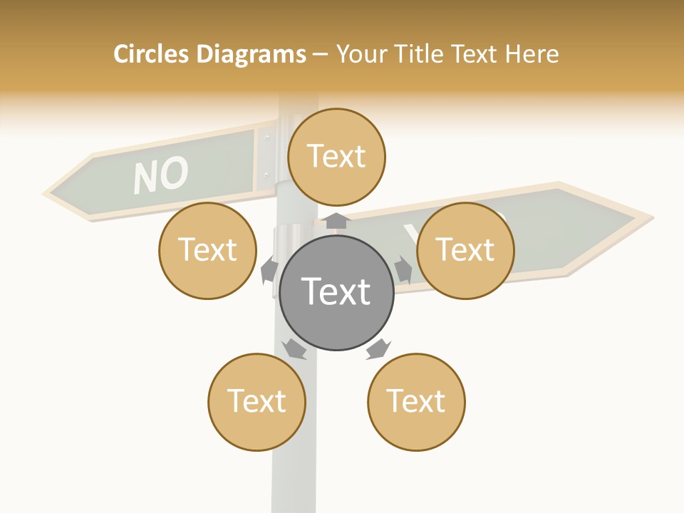 Positive Crossroads Hesitant PowerPoint Template