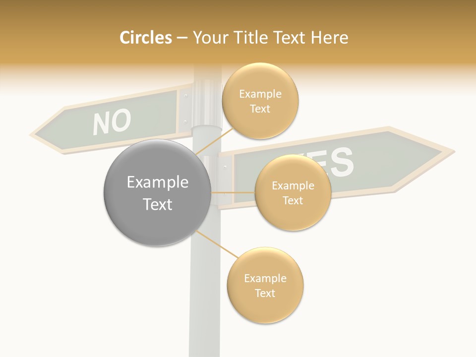 Positive Crossroads Hesitant PowerPoint Template