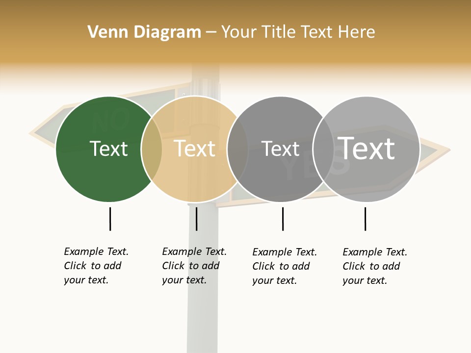Positive Crossroads Hesitant PowerPoint Template