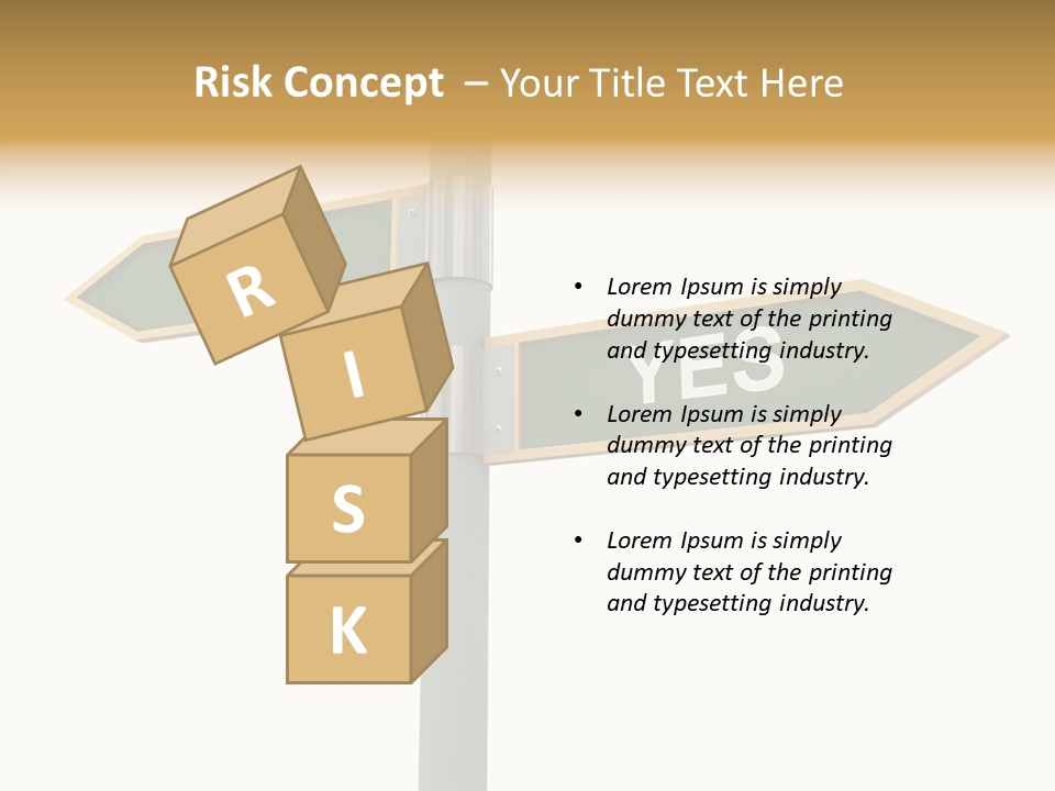 Positive Crossroads Hesitant PowerPoint Template