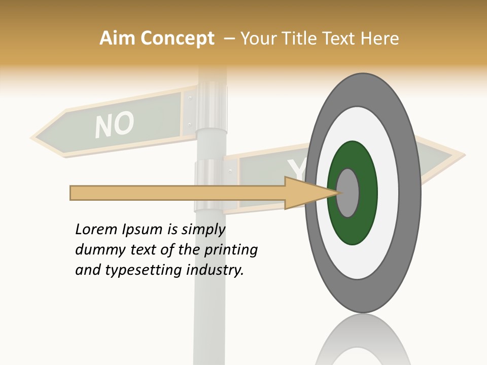 Positive Crossroads Hesitant PowerPoint Template