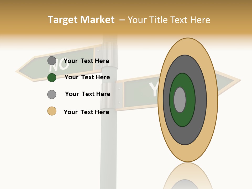 Positive Crossroads Hesitant PowerPoint Template