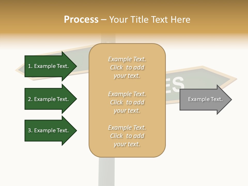 Positive Crossroads Hesitant PowerPoint Template