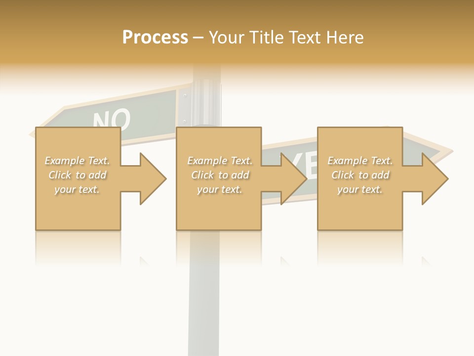 Positive Crossroads Hesitant PowerPoint Template
