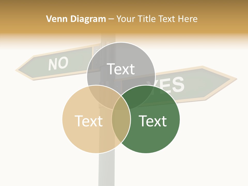 Positive Crossroads Hesitant PowerPoint Template