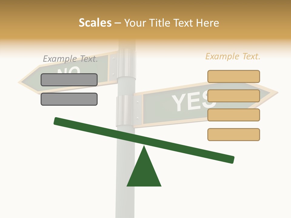 Positive Crossroads Hesitant PowerPoint Template