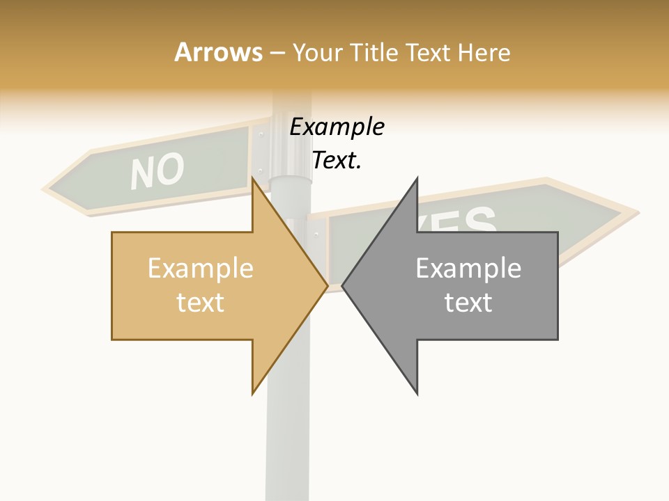 Positive Crossroads Hesitant PowerPoint Template