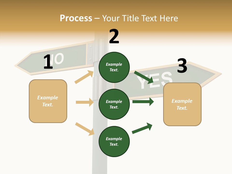 Positive Crossroads Hesitant PowerPoint Template