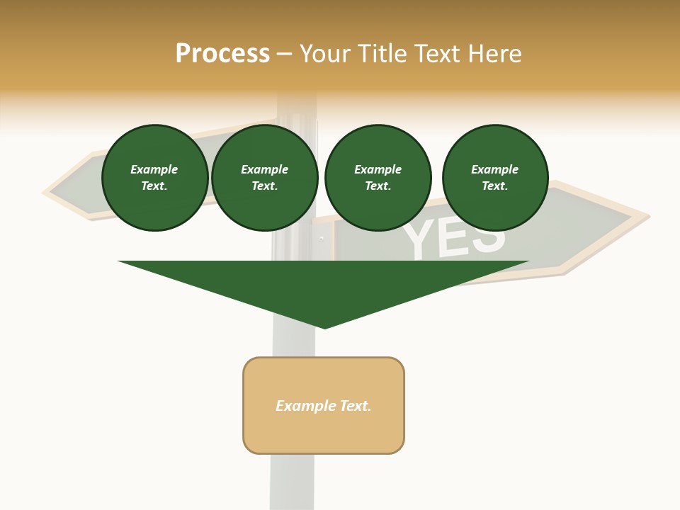 Positive Crossroads Hesitant PowerPoint Template