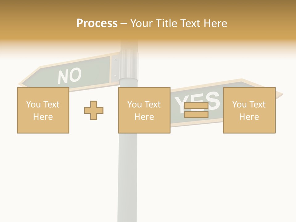 Positive Crossroads Hesitant PowerPoint Template