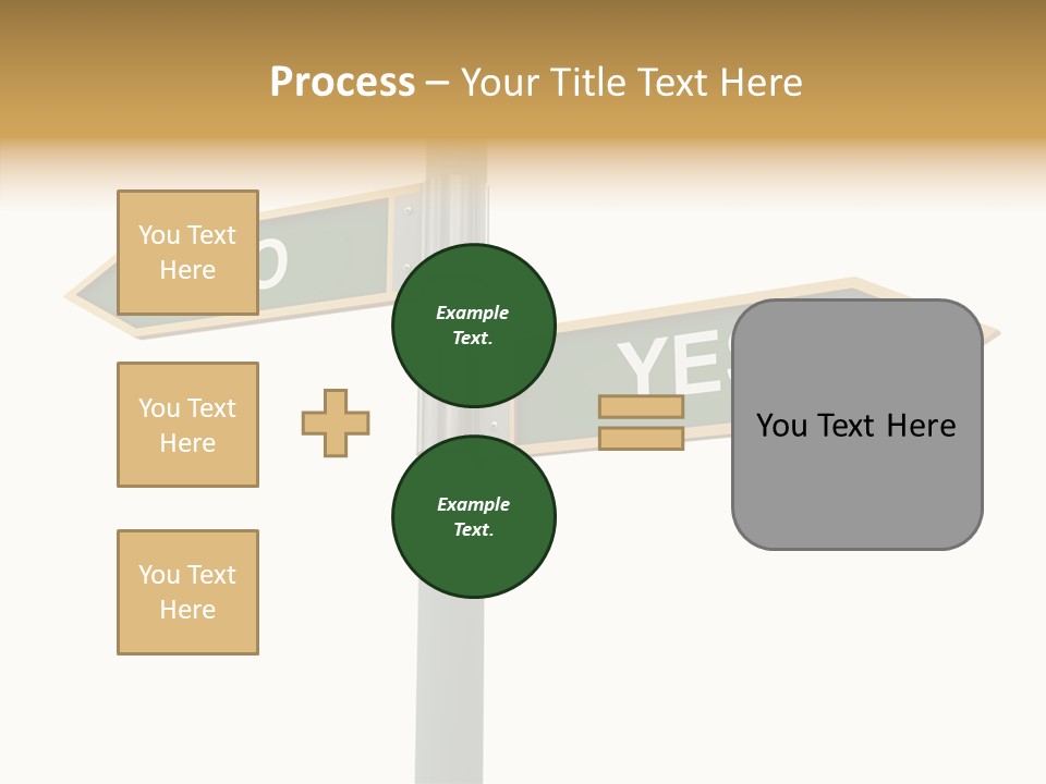 Positive Crossroads Hesitant PowerPoint Template