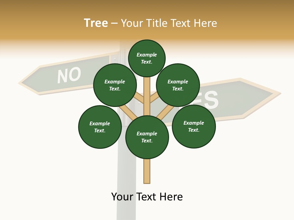 Positive Crossroads Hesitant PowerPoint Template