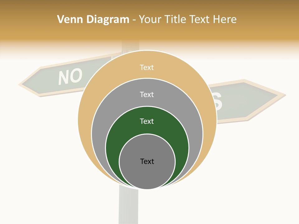 Positive Crossroads Hesitant PowerPoint Template