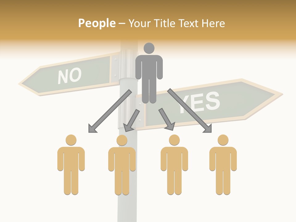 Positive Crossroads Hesitant PowerPoint Template
